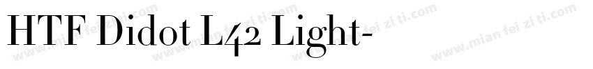 HTF Didot L42 Light字体转换
